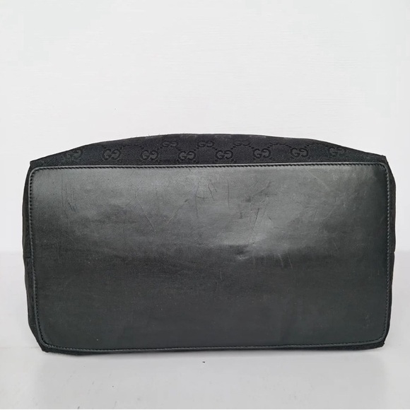 Authentic Gucci Black GG Canvas/Leather Shopper Tote - Picture 3 of 8